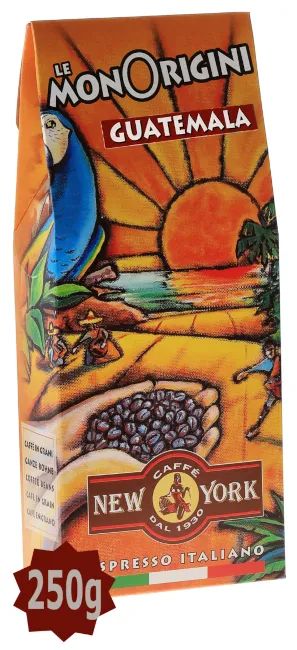 caff-new-york-le-monorigini-guatemala-caf-en-grains-arabica-250-g image 1