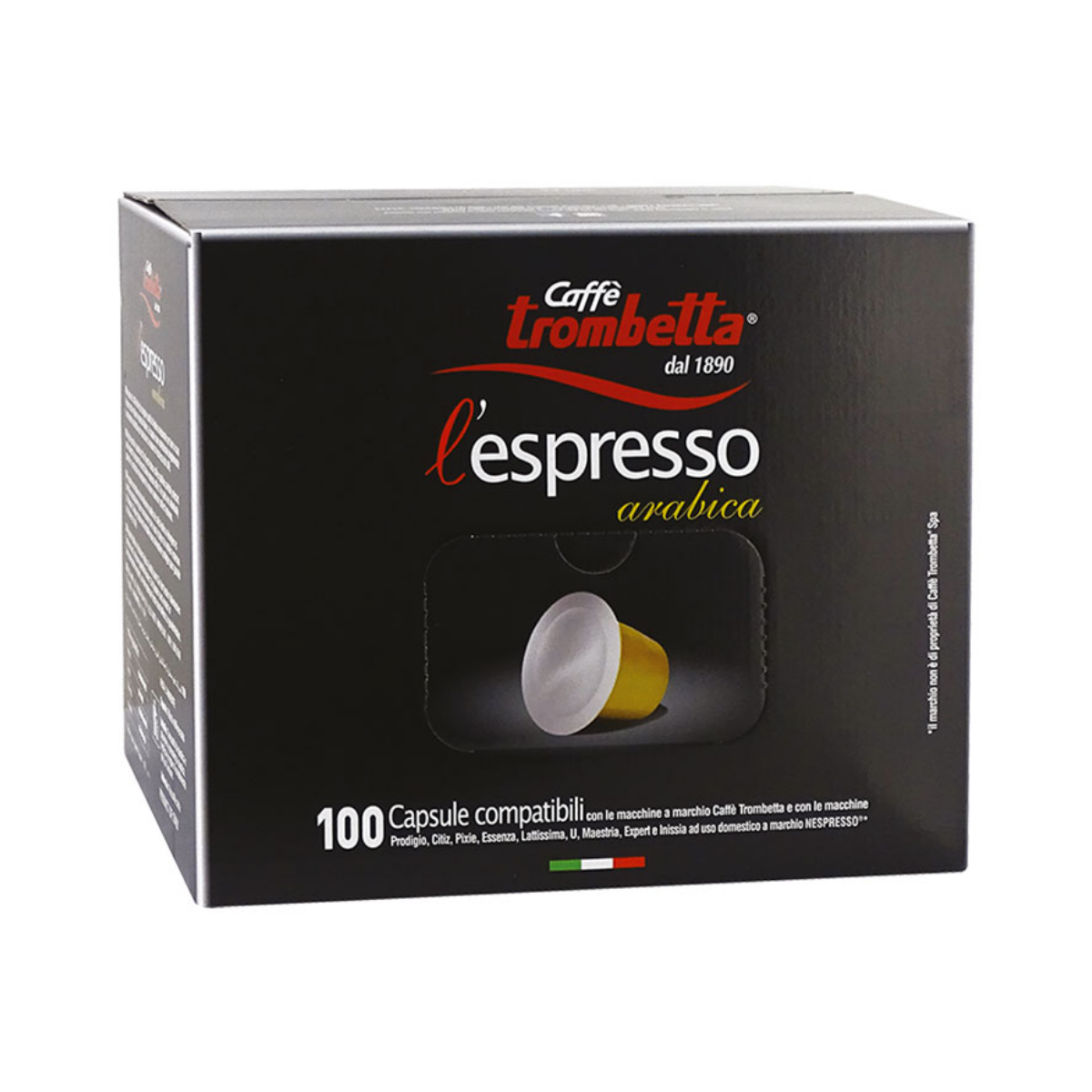 caff-trombetta-l-espresso-arabica-100-capsules-compatibles-nespresso image 2