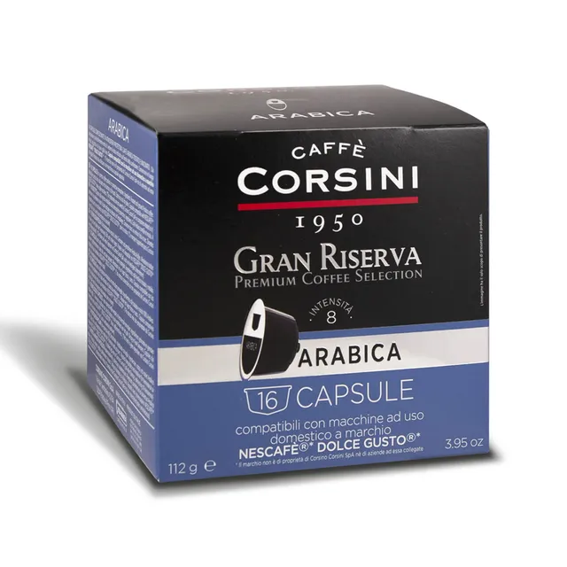 caff-corsini-gran-riserva-arabica-capsules-compatibles-dolce-gusto-carton-6-x-16 image 1