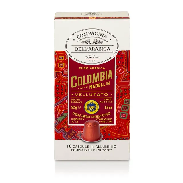 caff-corsini-colombia-100-arabica-igp-10-capsules-aluminium-compatibles-nespress image 1