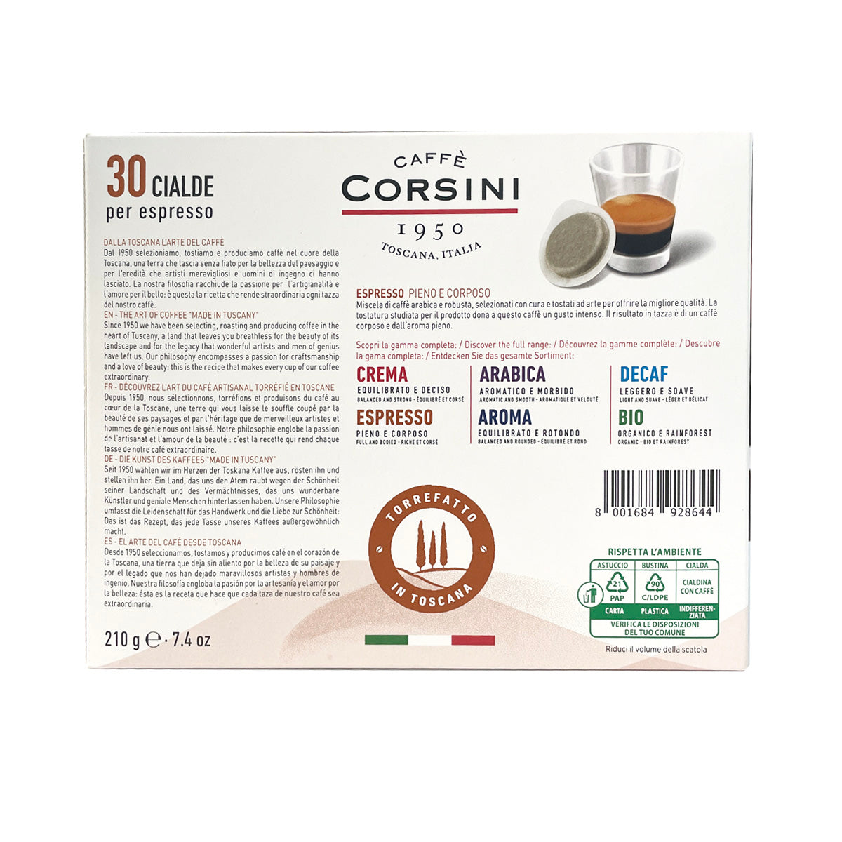 caff-corsini-espresso-30-dosettes-ese-go-t-plein-et-cors image 3