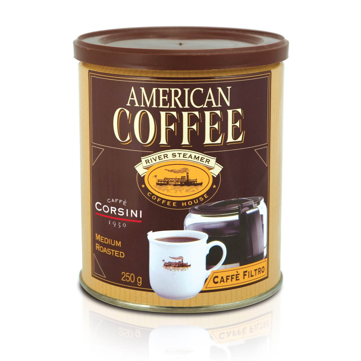 caff-corsini-american-coffee-caf-filtre-moulu-12x250g image 1