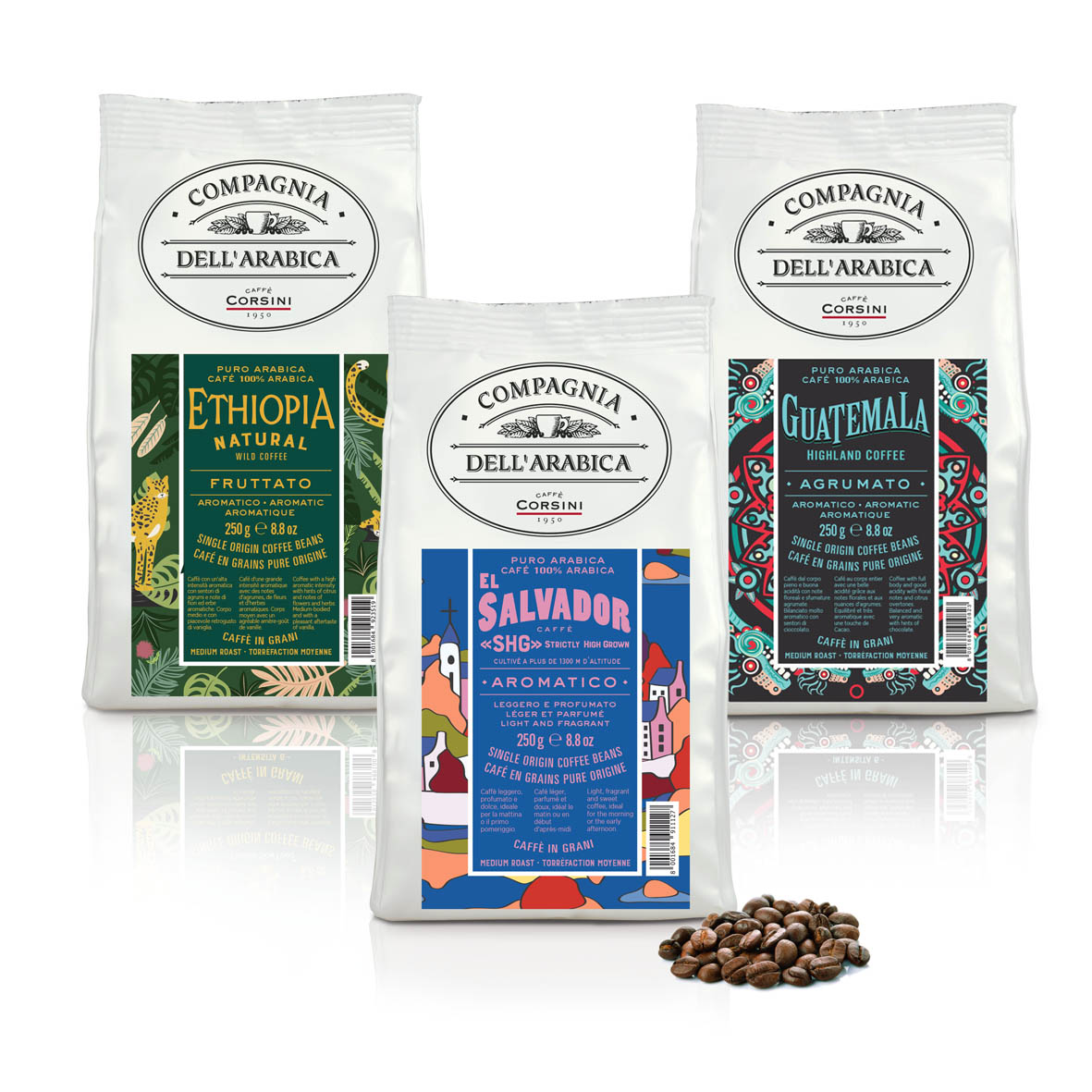 caff-corsini-arabica-selection-caf-en-grains-3-x-250-g-el-salvador-guatemala-eth image 1