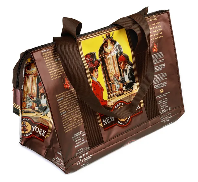 caff-new-york-borsa-bobina-sac-cabas-manici-marroni image 1