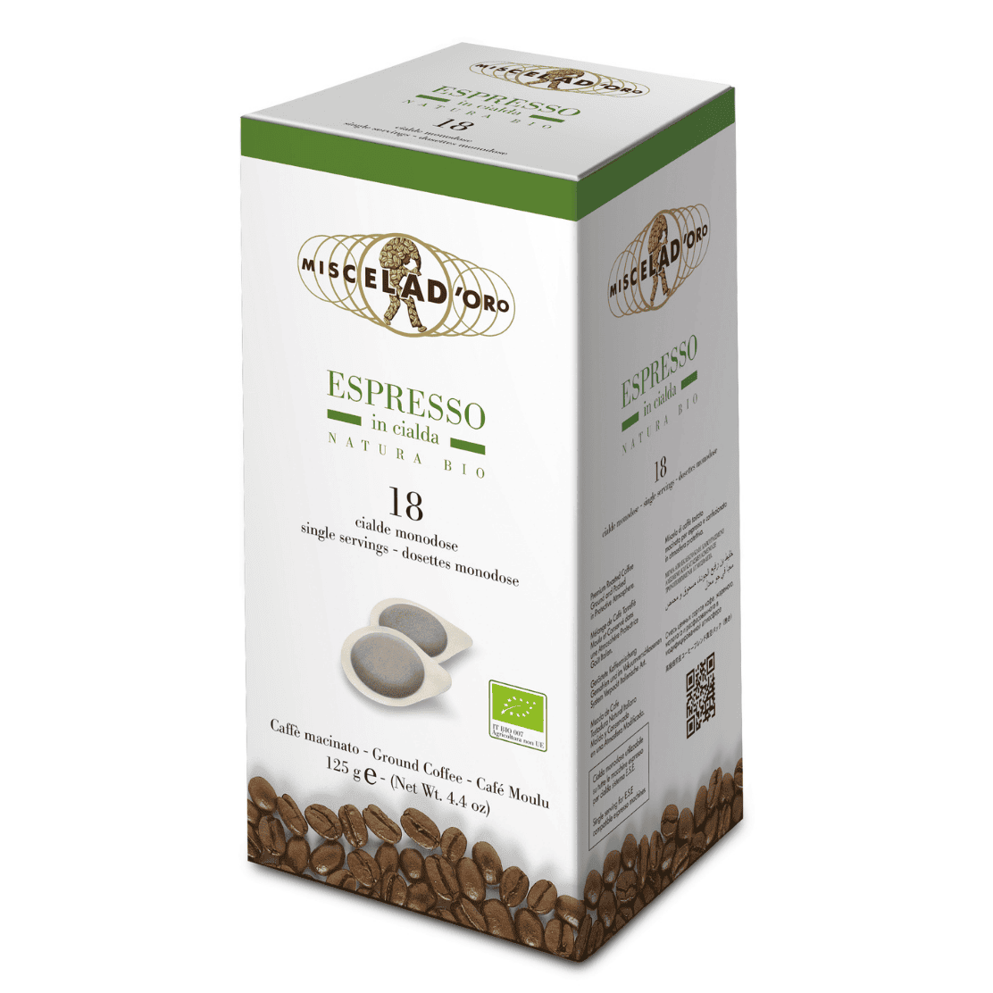 miscela-d-oro-espresso-natura-bio-cialde-caf-en-dosettes image 1