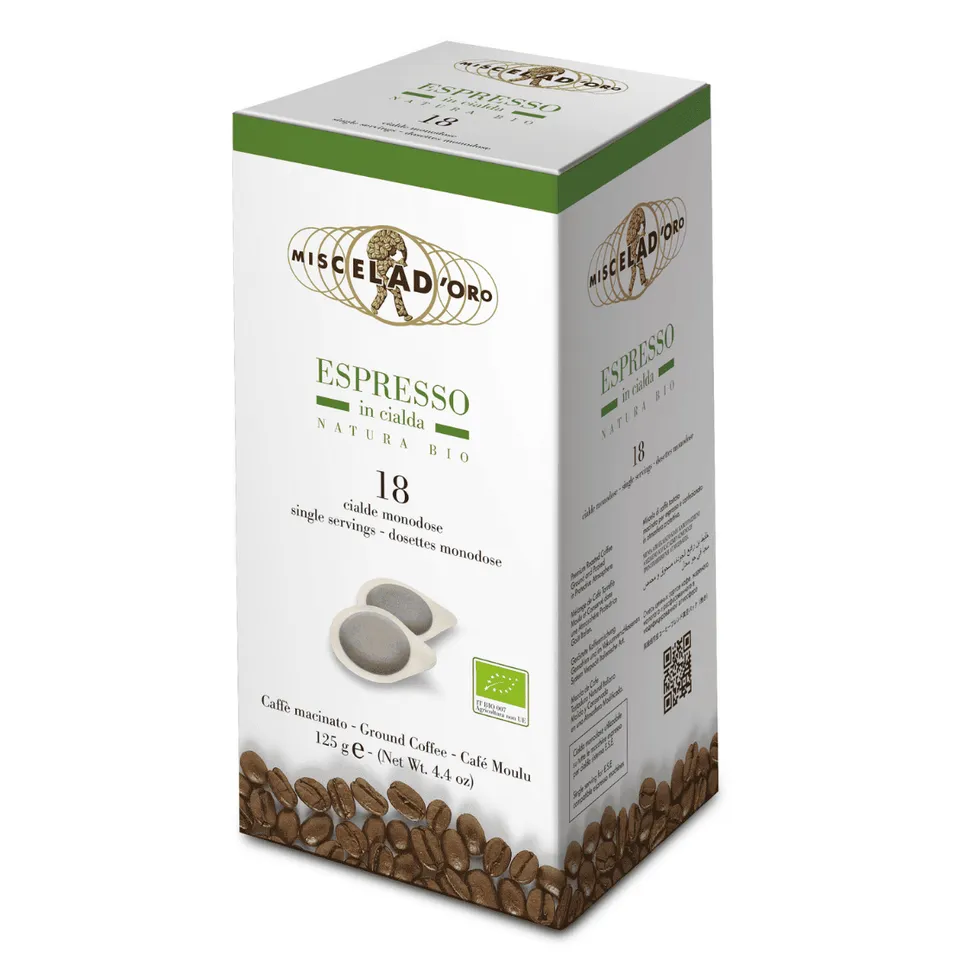 miscela-d-oro-espresso-natura-bio-cialde-caf-en-dosettes image 1