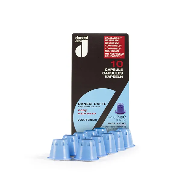 danesi-caff-easy-espresso-decaffeinato-capsules-compatibles-nespresso-x10 image 1