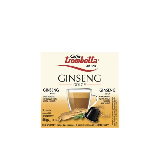 caff-trombetta-l-espresso-ginseng-40-capsules-compatibles-nespresso image 1