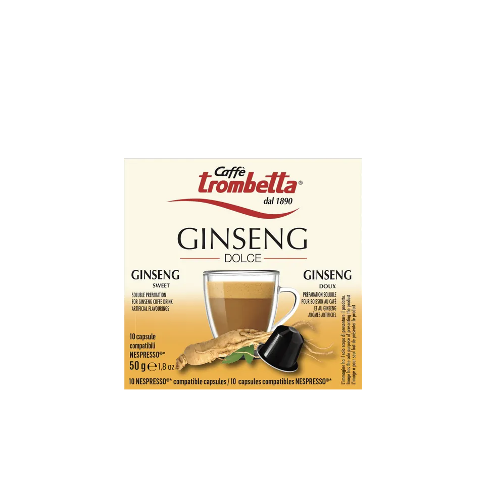 caff-trombetta-l-espresso-ginseng-40-capsules-compatibles-nespresso image 1