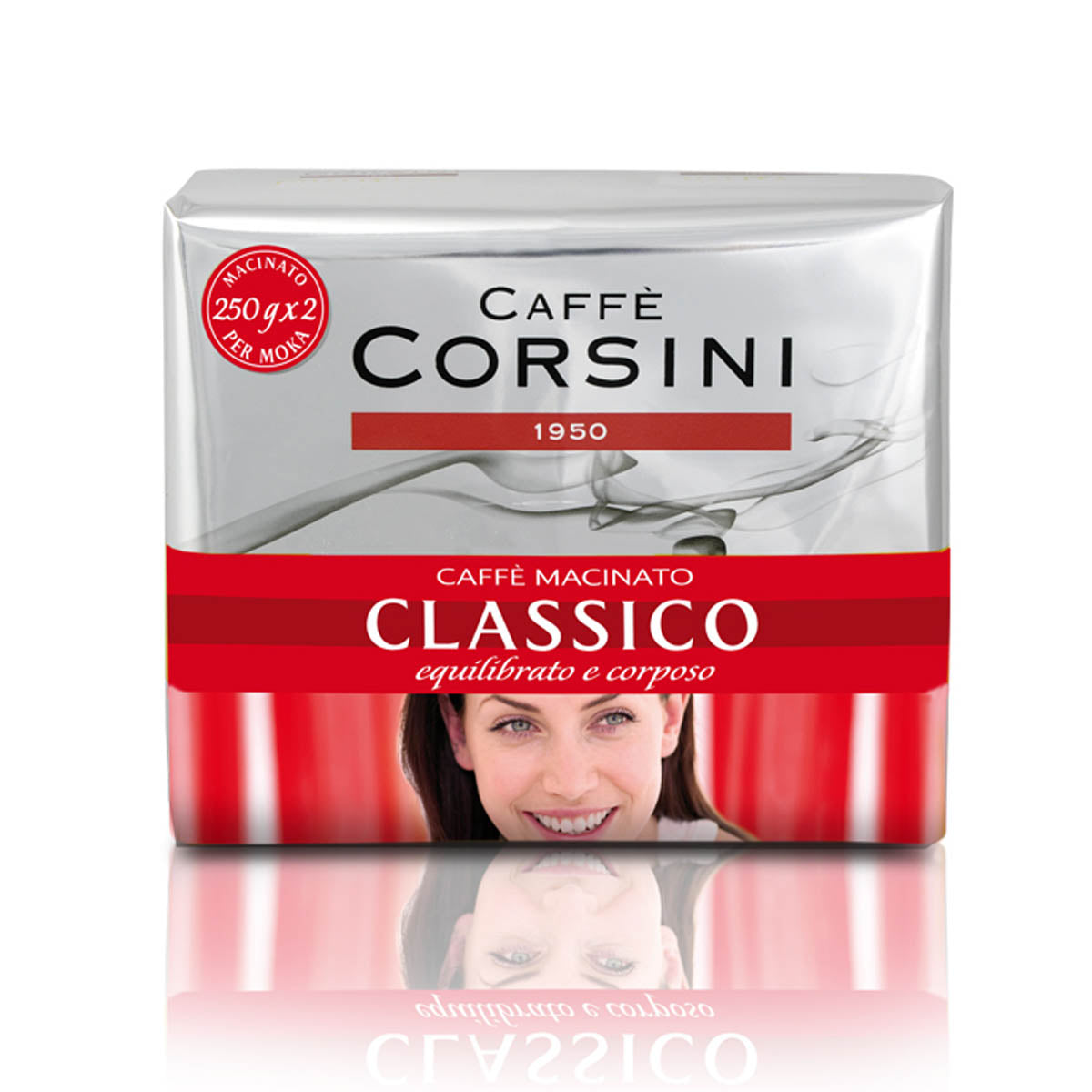 caff-corsini-classico-moka-caf-moulu-carton-de-10-paquets-de-2-x-250g image 1
