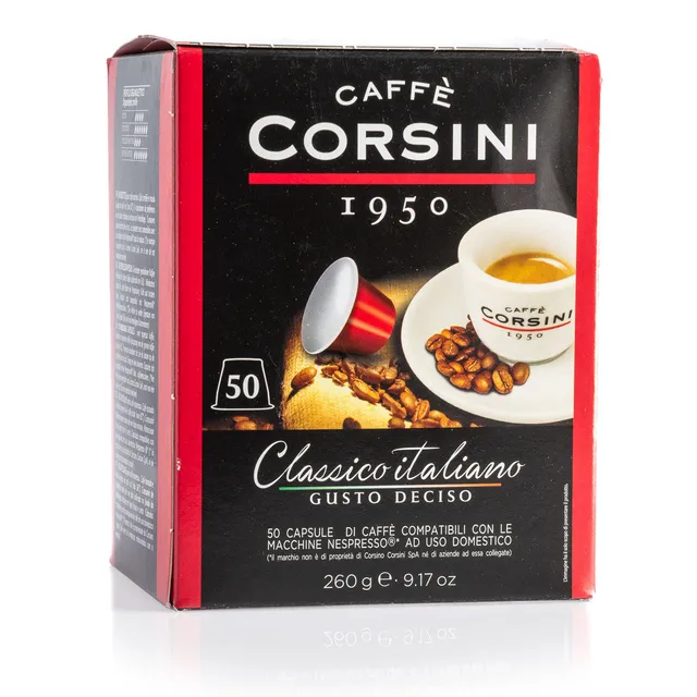 caff-corsini-classico-italiano-gusto-deciso-capsules-compatibles-nespresso-x50-2 image 1