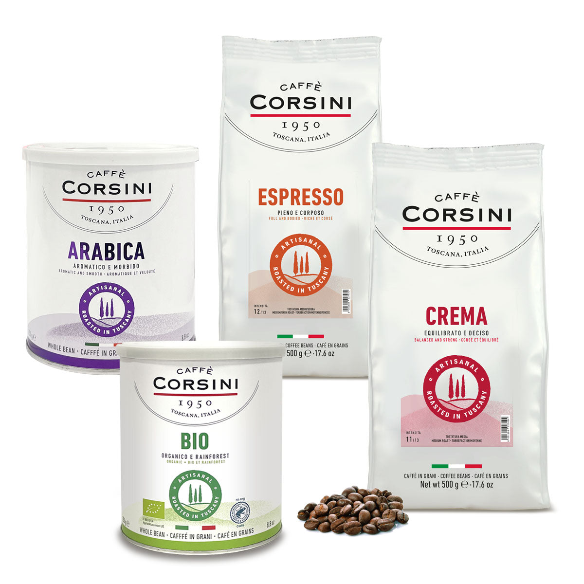 caff-corsini-nuova-gamma-caf-en-grains-coffret-d-gustation-espresso-crema image 1