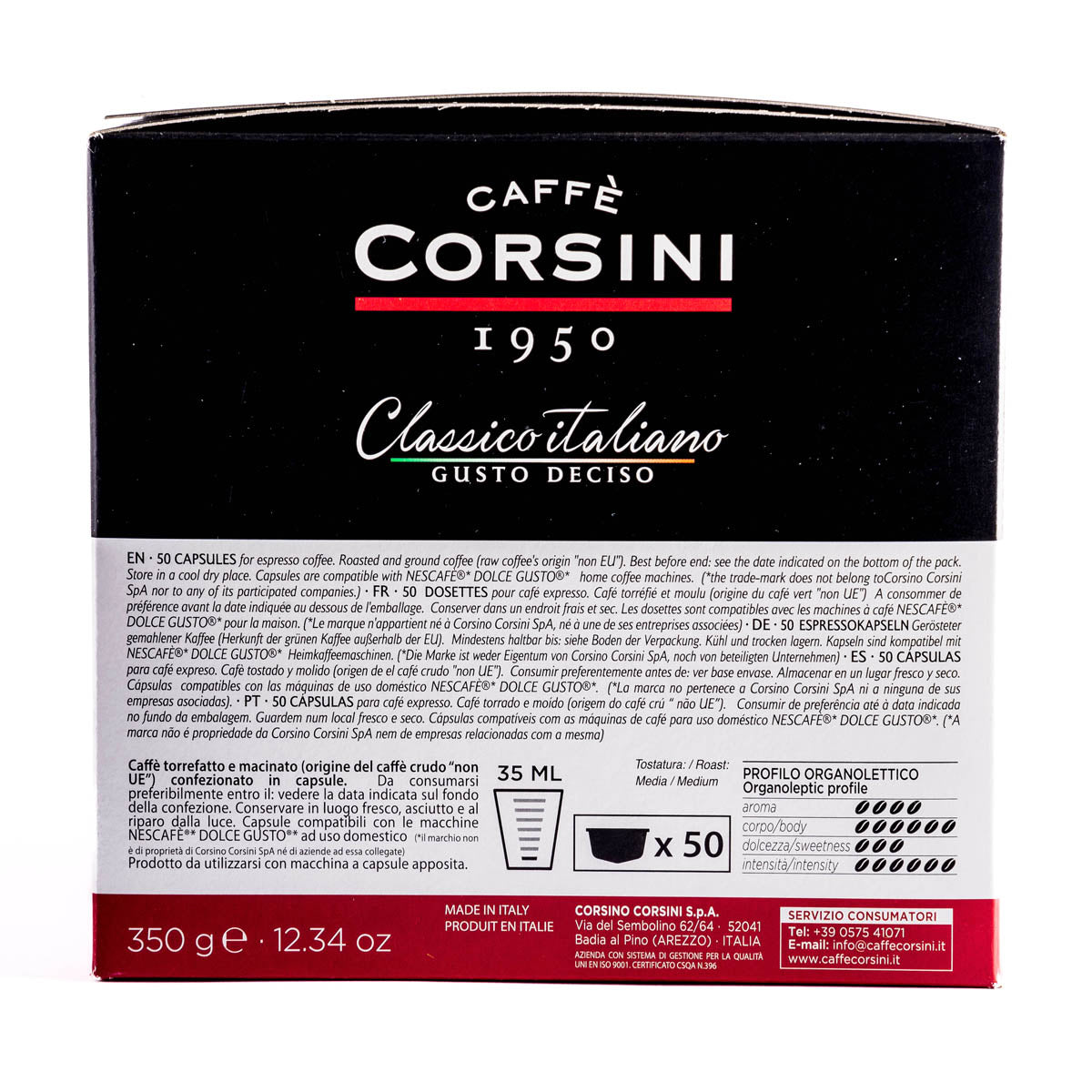 caff-corsini-classico-italiano-intenso-capsules-compatibles-dolce-gusto-50-capsu image 2