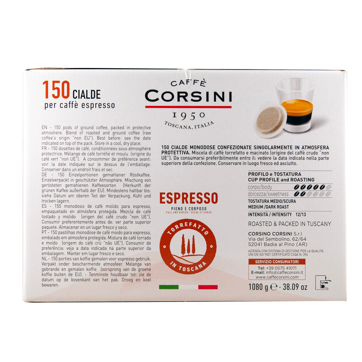 caff-corsini-espresso-dosettes-ese-44mm-150-pi-ces image 2
