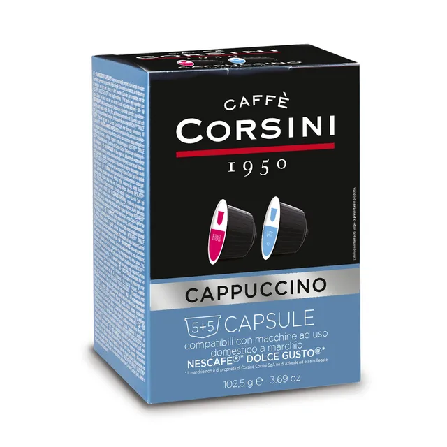 caff-corsini-cappuccino-capsules-compatibles-dolce-gusto-10-pi-ces-5-caf-5-lait image 1